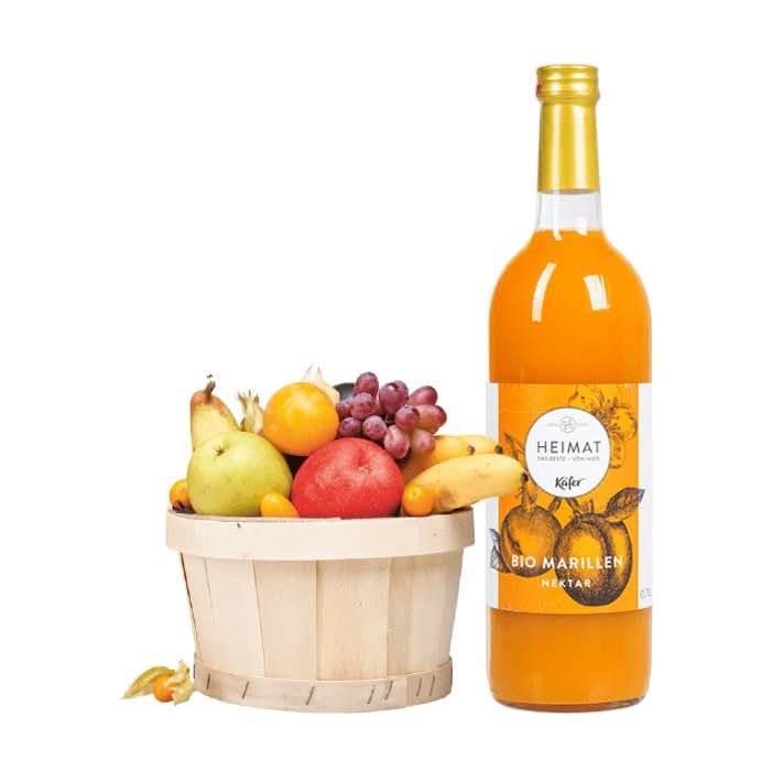 Obstkorb klein mit Bio Marille